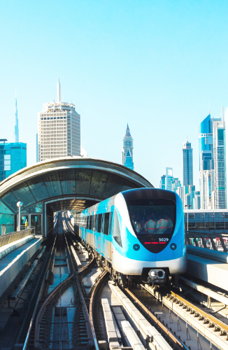 Fortbewegungsmittel Bahn in Dubai