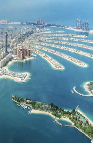 Touristenparadies: Dubai Palm Islands.
