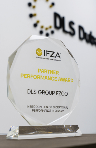 IFZA Auszeichnung für DLS Dubai im Jahr 2022. Bild 2.