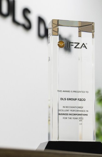 IFZA award for DLS Dubai in 2022. image 3.