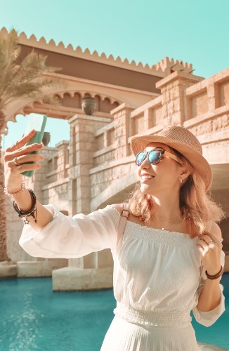 Tourist in Dubai